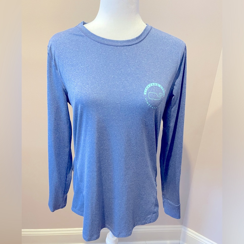 Vineyard Vines Performance Long Sleeve Tee. Tech Material, Womens M